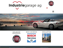 Tablet Screenshot of industriegarage.ch